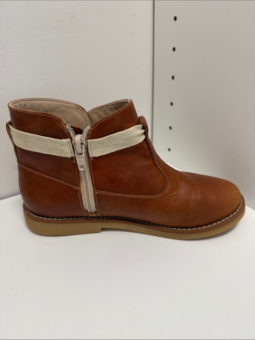 Elephantito Sunny Bootie Brown Ankle Boot w/Cream Bow sz 1 - Picture 9 of 12